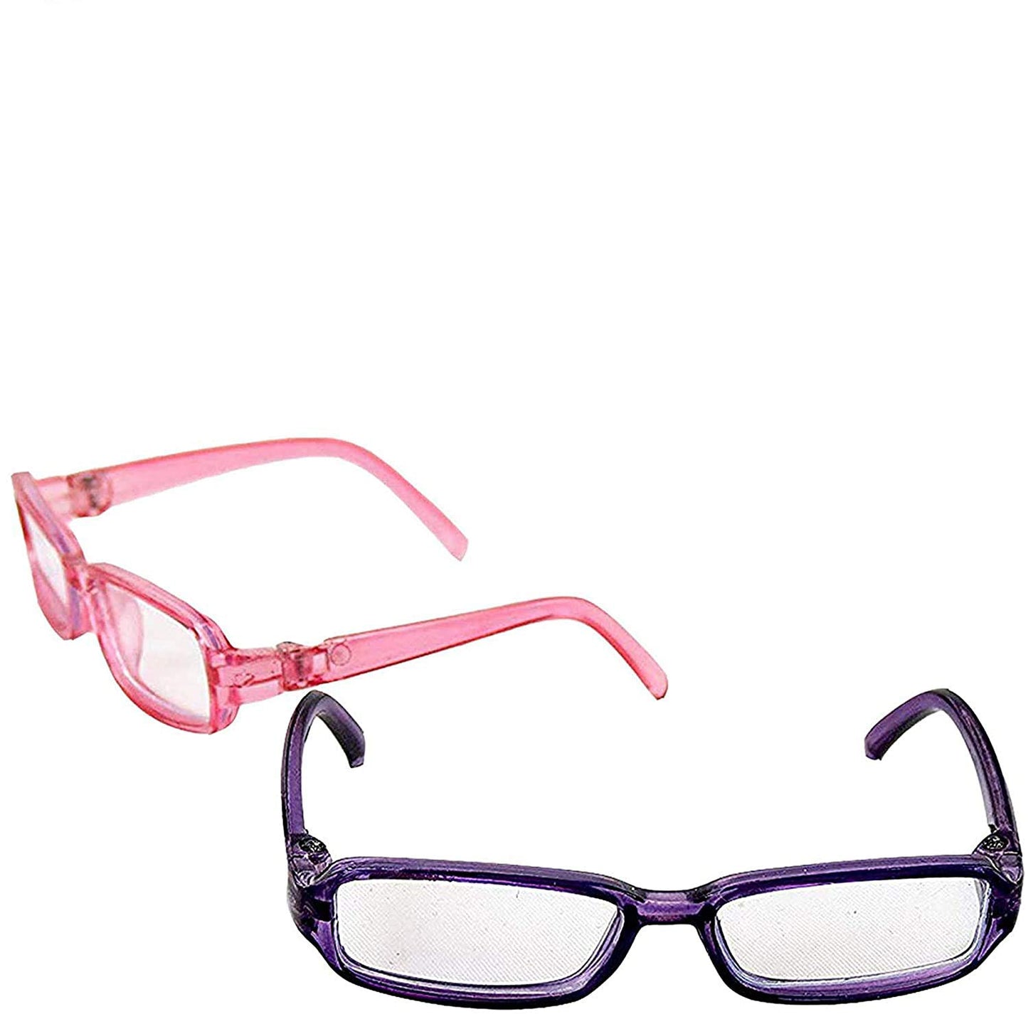 Doll Pink and Purple Framed Glasses for 18-Inch Dolls | Premium Quality & Trendy Design | Dolls Accessories | Perfect Fit for Popular Brands