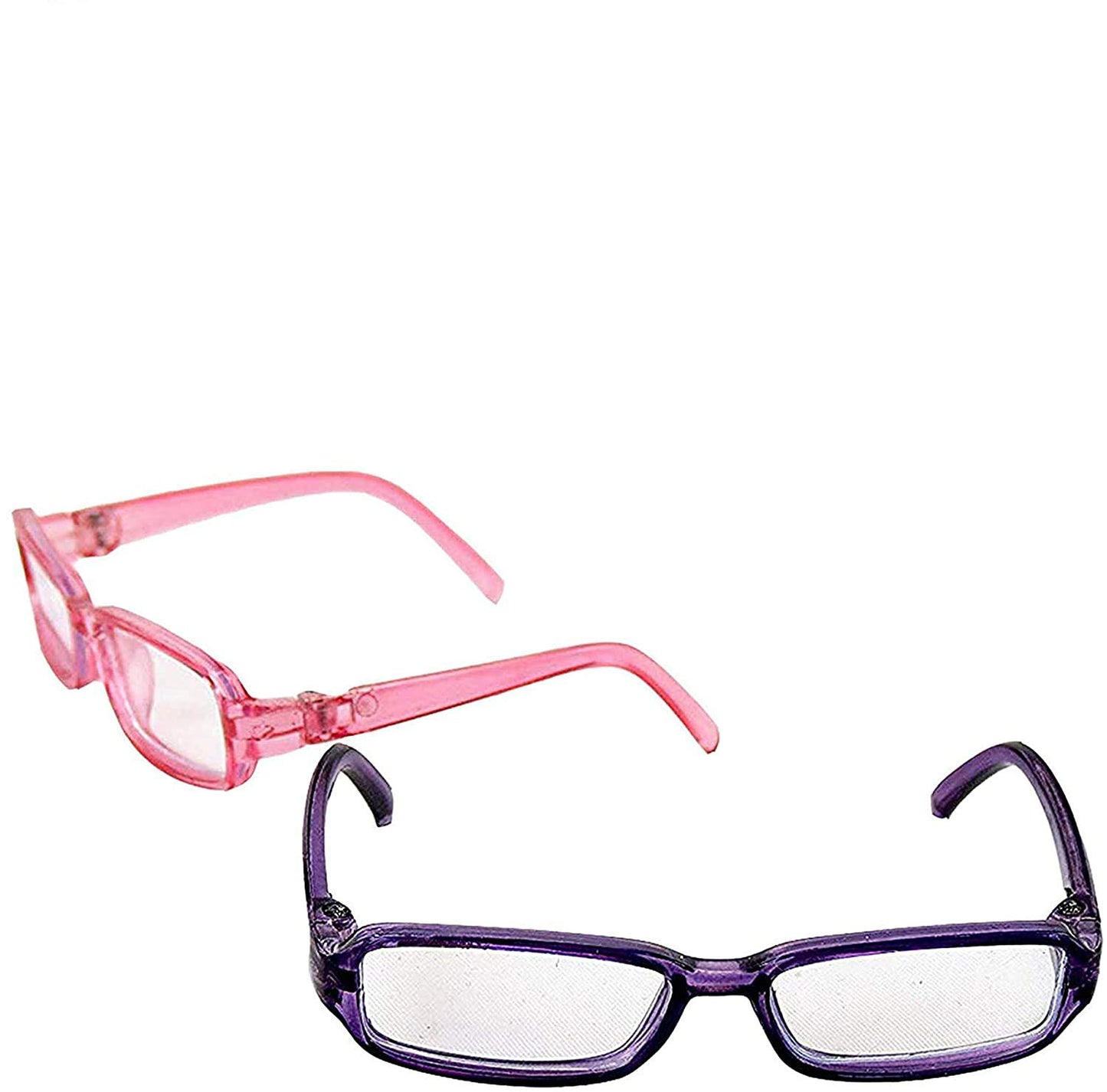 Doll Pink and Purple Framed Glasses for 18-Inch Dolls | Premium Quality & Trendy Design | Dolls Accessories | Perfect Fit for Popular Brands